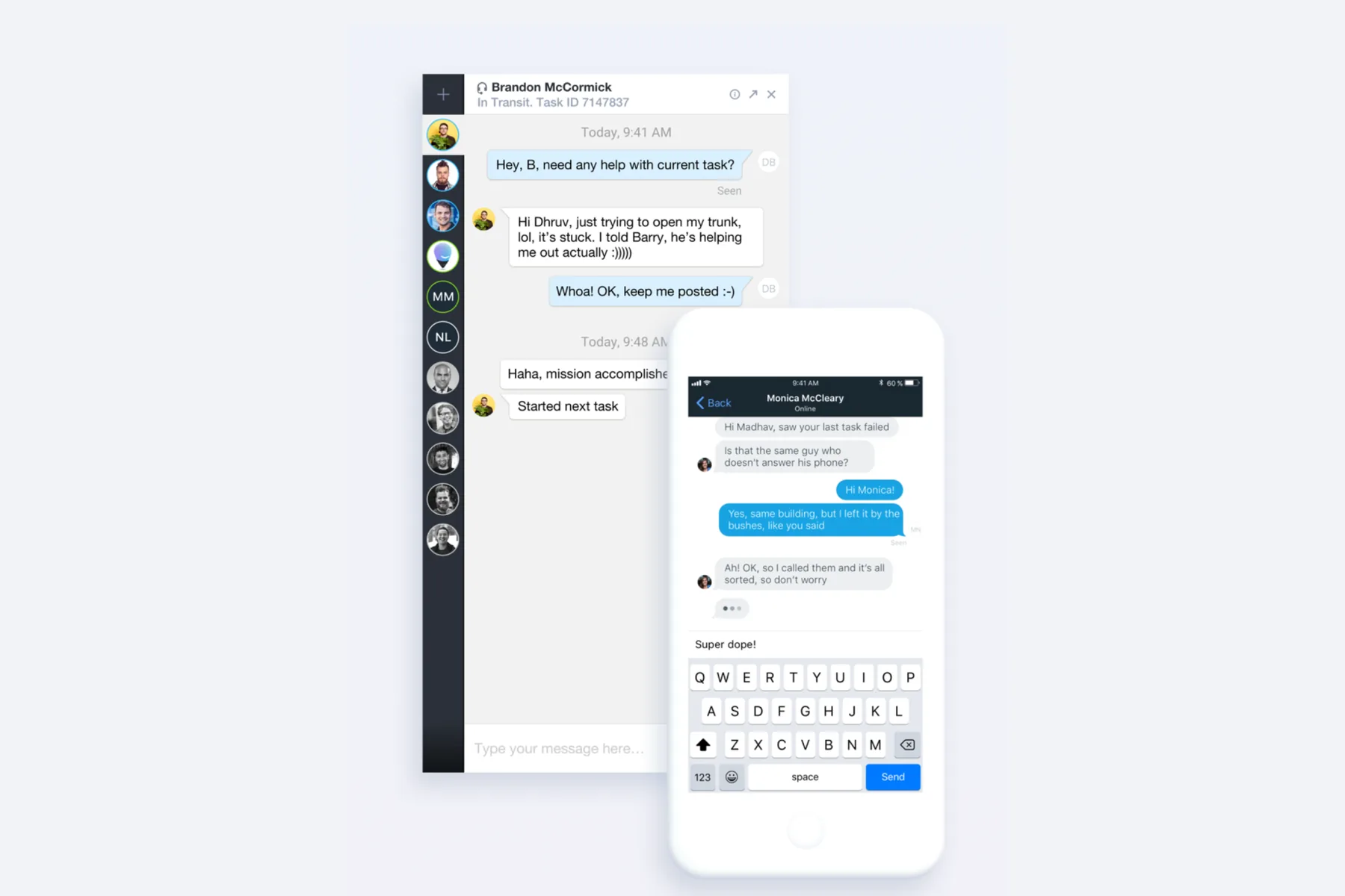 Onfleet interface