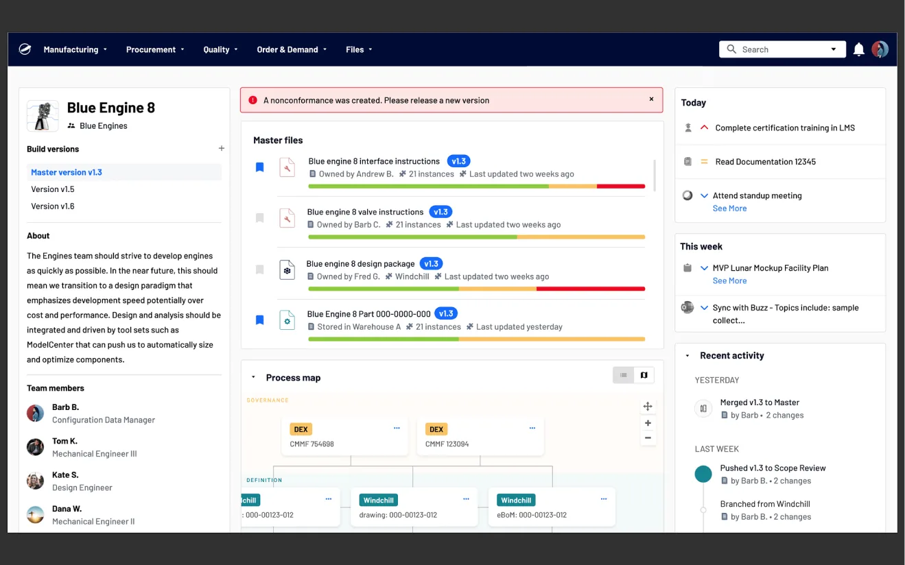 Blue Origin planning interface