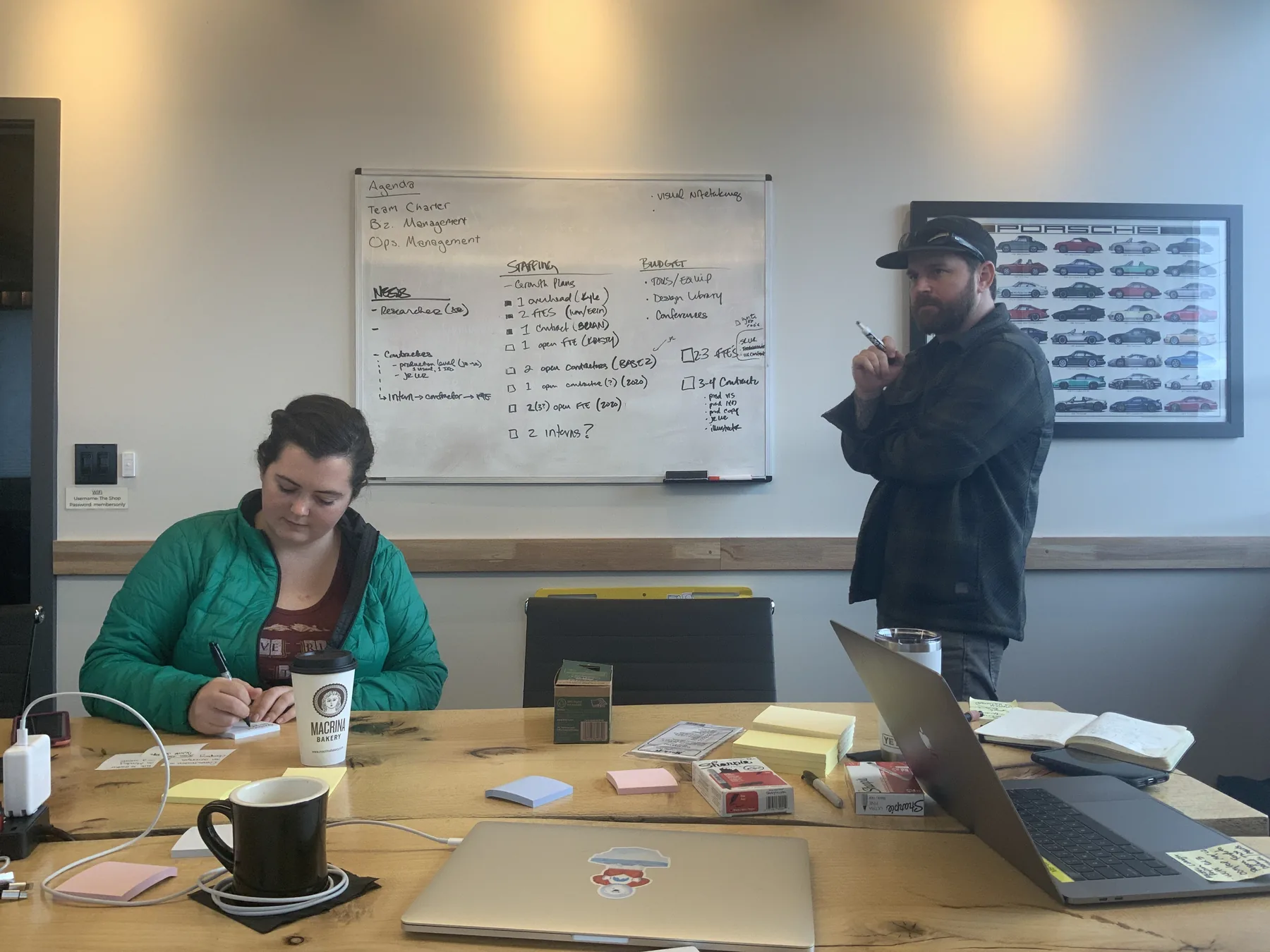 Research sessions on the factory floor