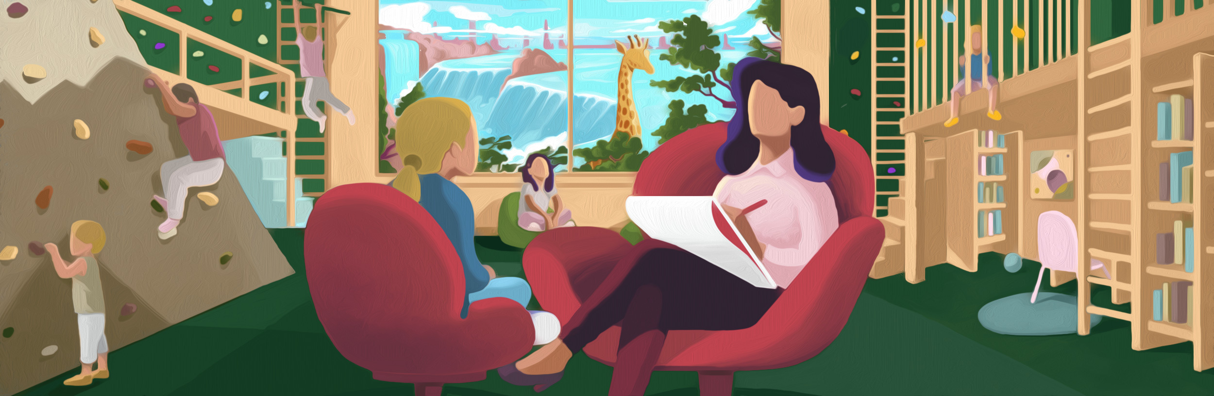 Linggo — Brand illustration · Autism support